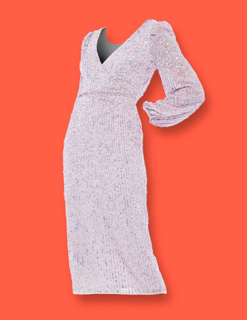 Dress on colored background