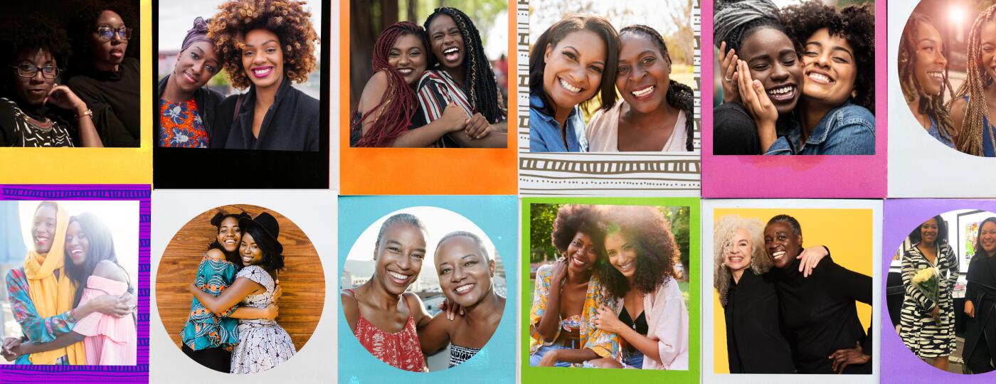 Polaroid Collection Representing Different Women