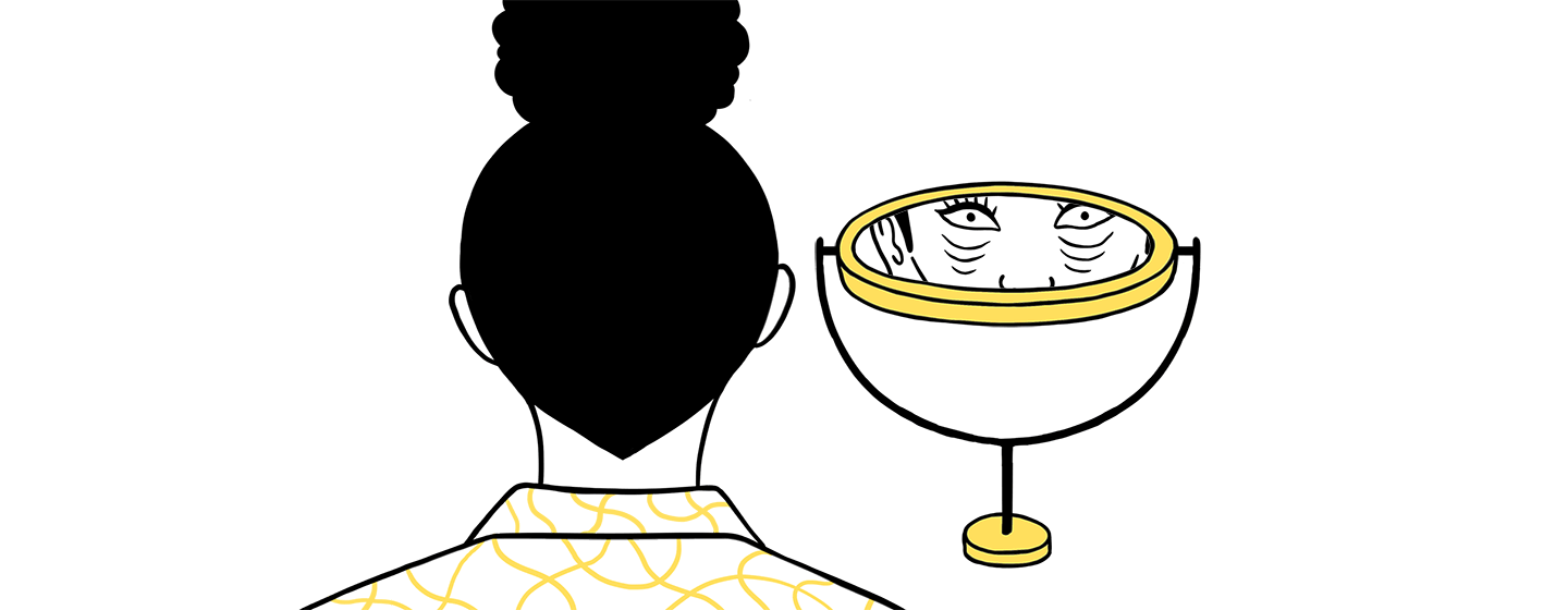 animation_of_lady_looking_at_herself_in_mirror_getting_rid_of_under_eye_bags_after_flipping_mirror_by_Laurène_Boglio_1440x560.gif
