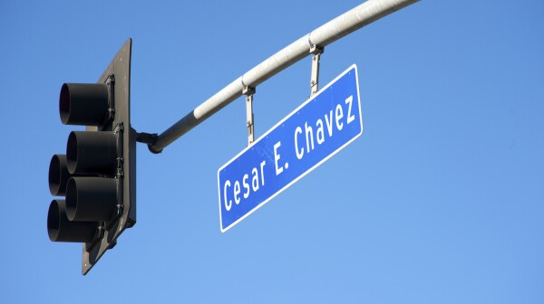Cesar Chavez street sign