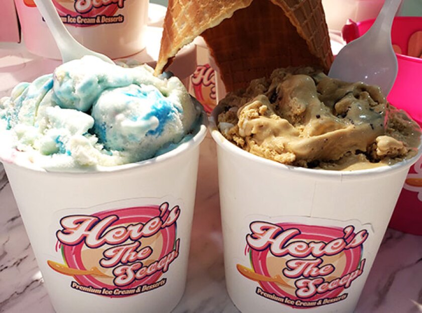 Close up of ice cream from Here's The Scoop in Washington, DC.