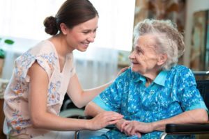 nurse helping