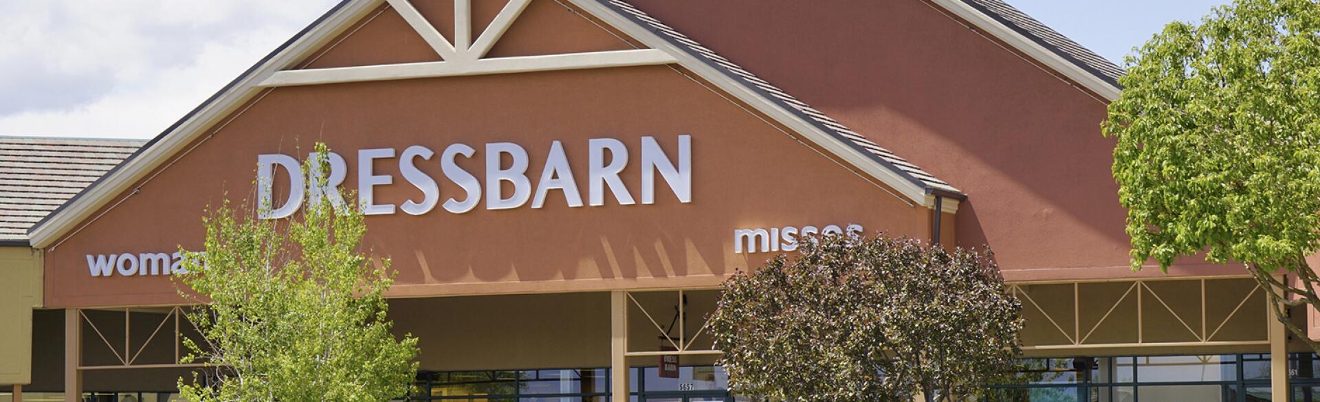 Storefront of Dressbarn before it closed.
