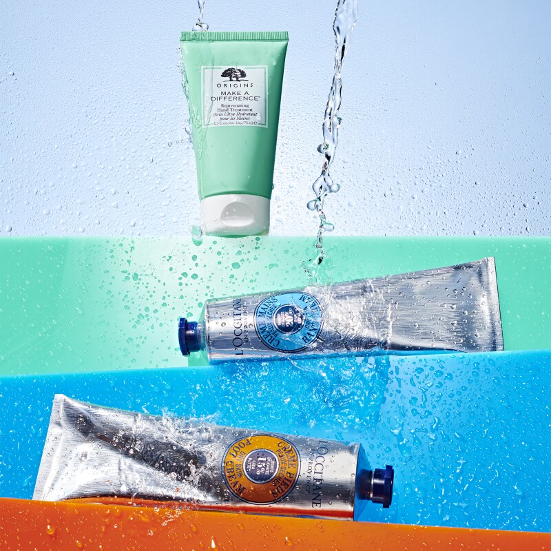 Origins Make a Difference Rejuvenating Hand Treatment, L'Occitane Shea Butter Hand Cream & Foot Cream