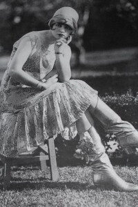 Flapper girl in a dress