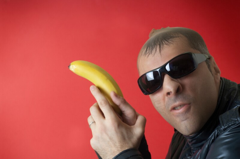Banana as gun