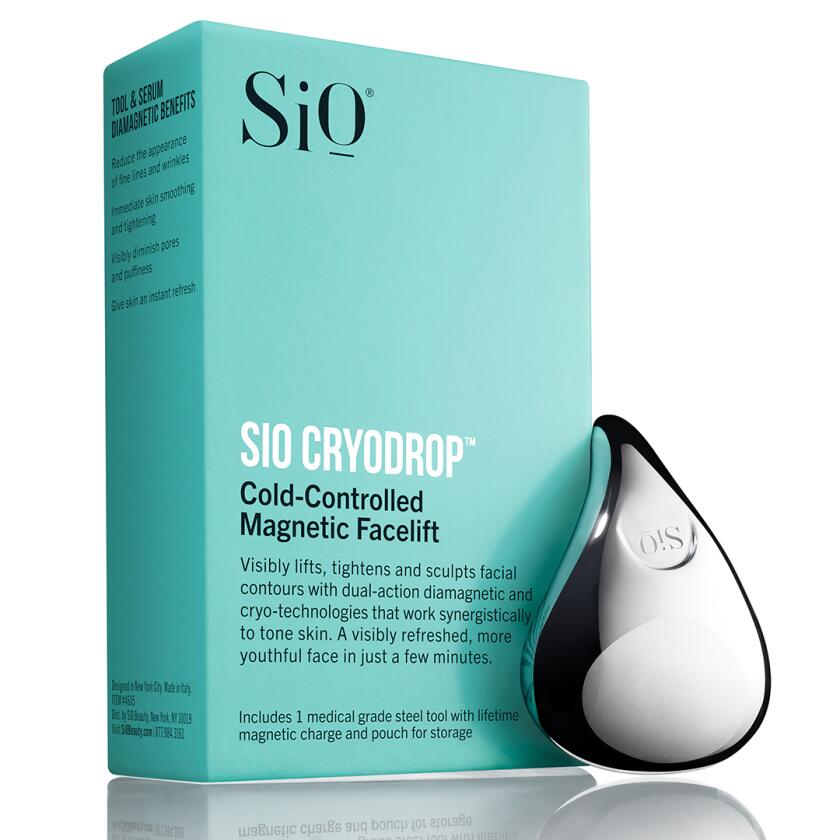 SiO magnetic facelift beauty tool on white background