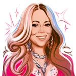 Portrait Illustration of Mariah Carey