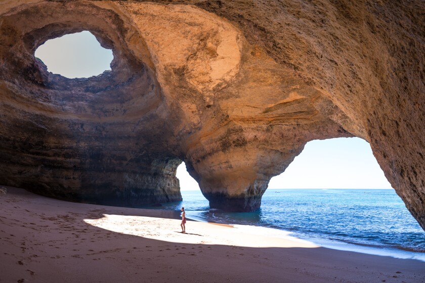 Benagil Sea Cave, Faro District, Algarve, Portugal