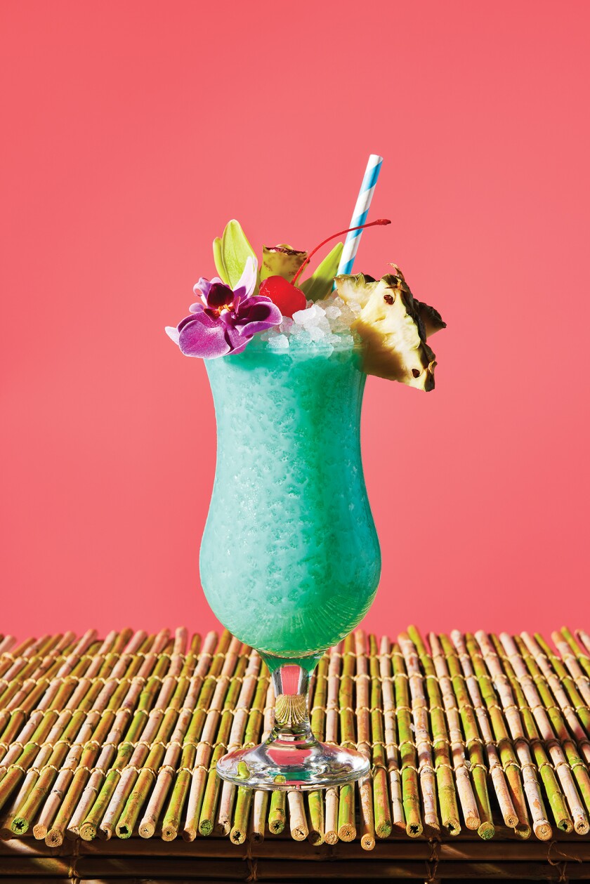 Tropical Cocktails For Your Backyard - Blue Hawaiian