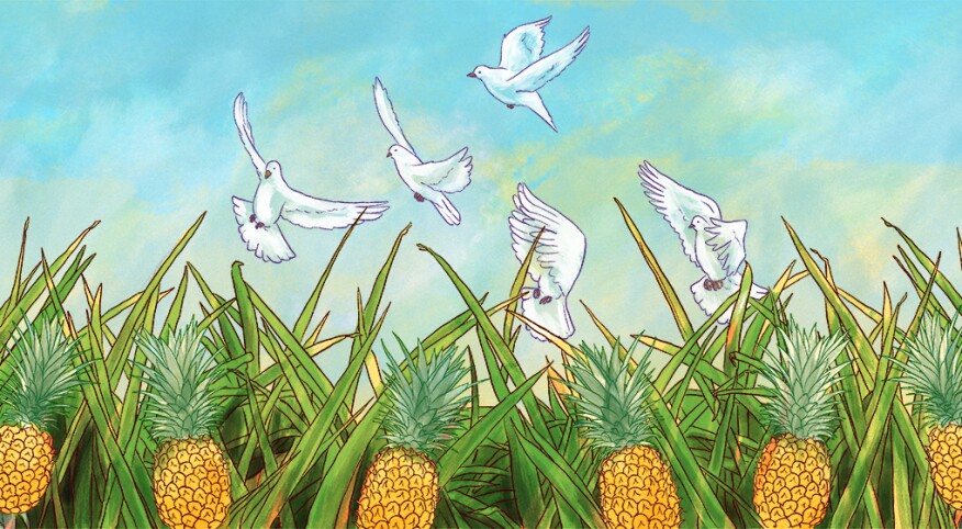 illustration_of_field_with_pineapples_and_birds_flying_Coping_with_Infertility_Michelle_Kondrich.jpg