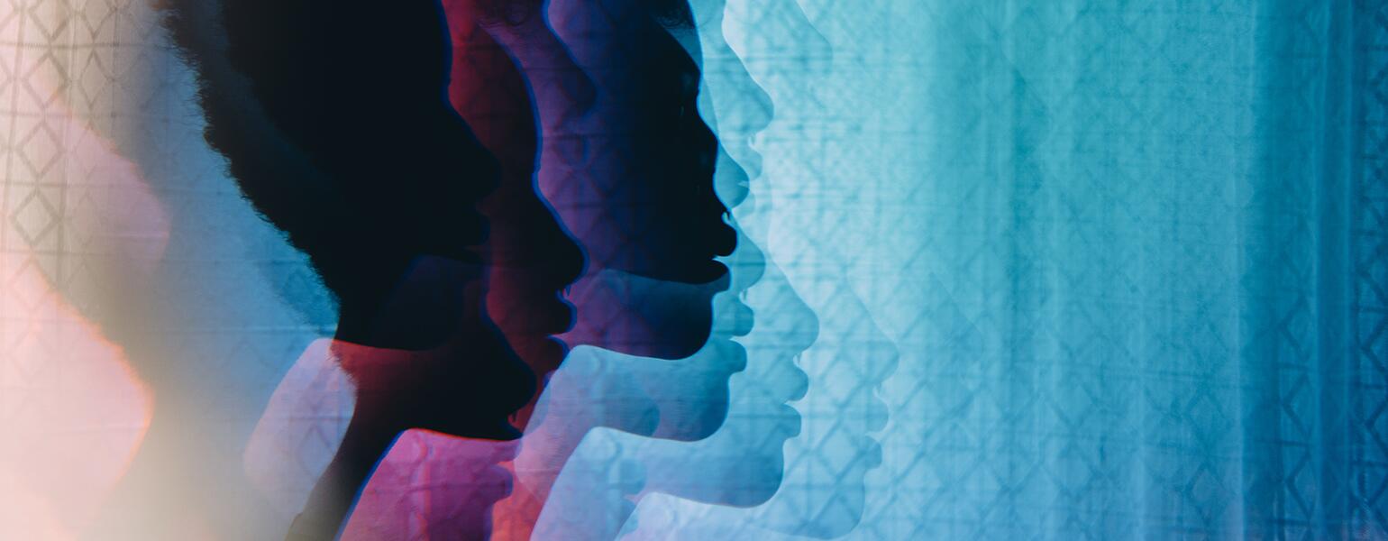 Prismatic Images Of A Young African American Woman