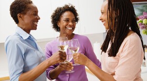 image of ladies drinking wine