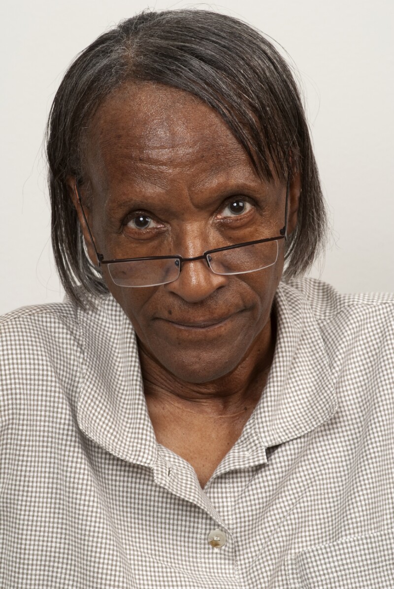 Woman with glasses