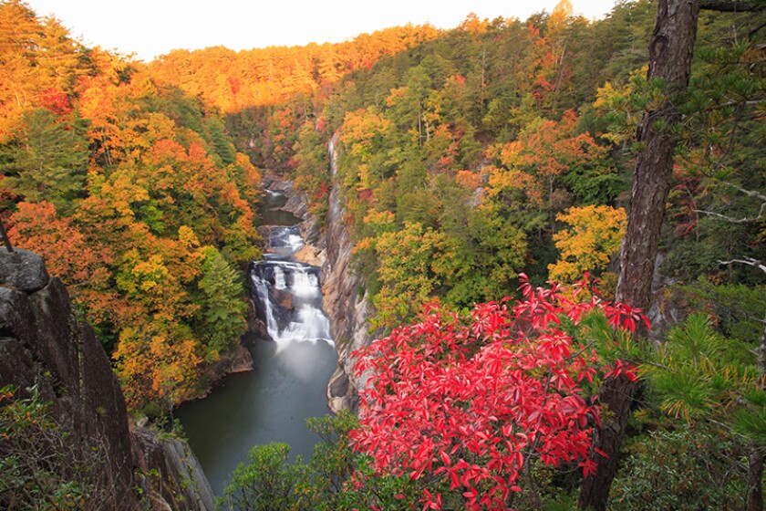 Sunrise, Tallulah Gorge State Park, Tallulah Falls, Georgia, USA