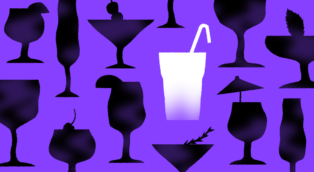 animation of different wine glasses, sober, drinking, alcohol