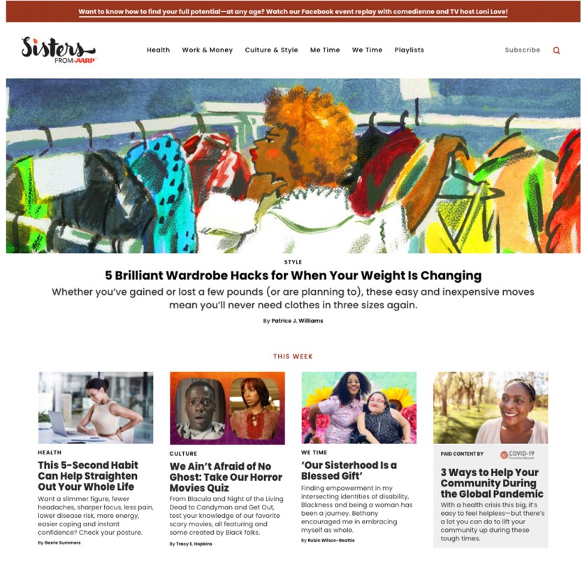 sisters homepage