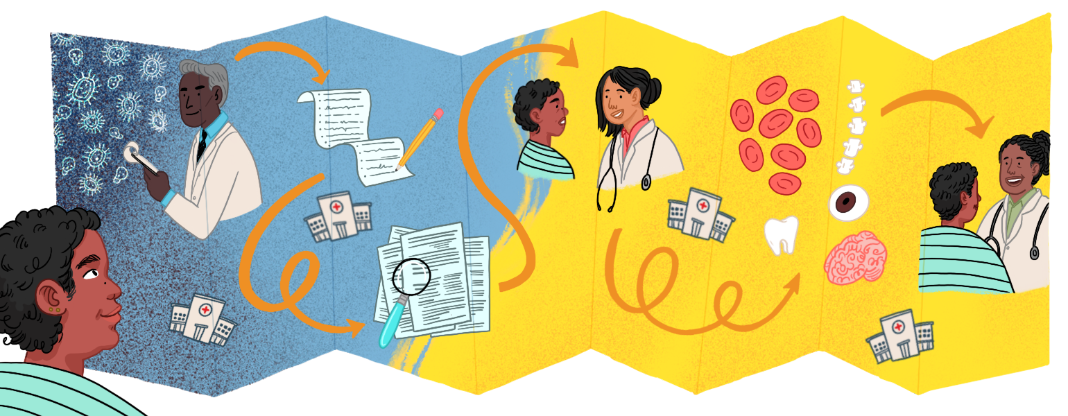 Healthcare, doctor, illustration, health, aarp, sisters