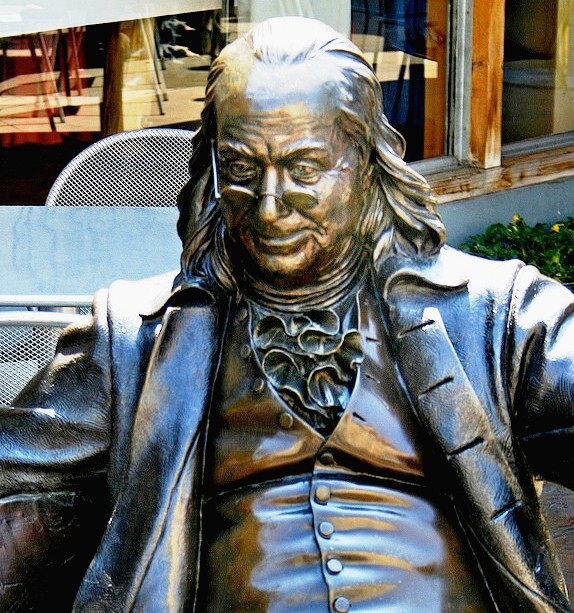 Ben Franklin cropped statue ChrisM70 flickr