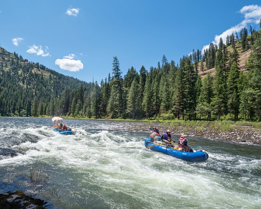 Raft trip on Oregon's Grande Ronde River