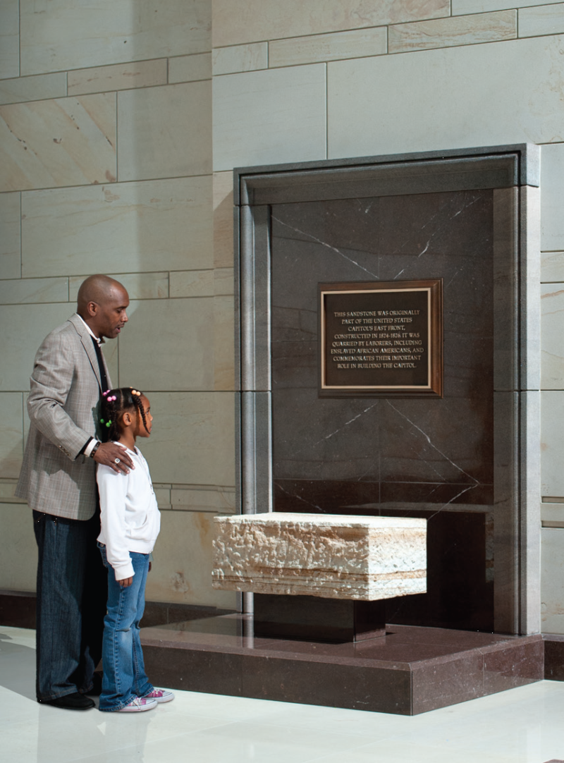 CapitolPhoto-Visitors to Slave Labor Marker