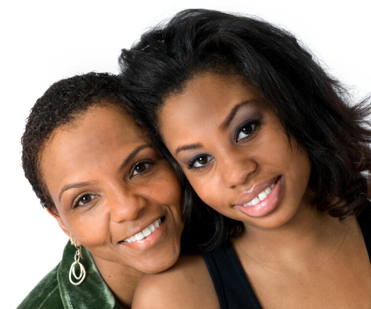 African American Mother Daughter