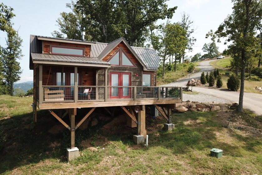 The Perch, a property belonging to Treehouses of Serenity in Ashville, NC.
