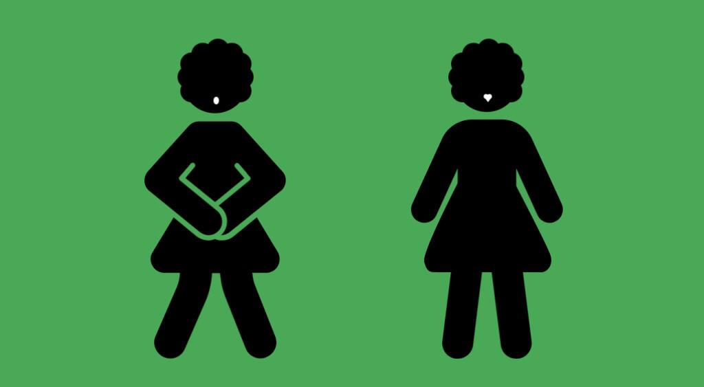 women, sign, urinating, signage, illustration