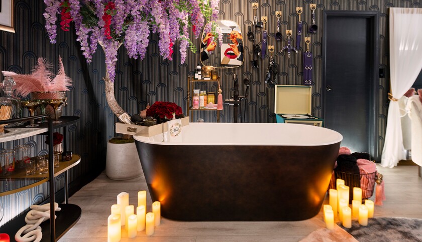 Redecorated bathroom in How to Build a Sex Room