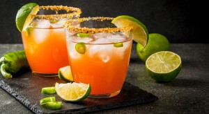 low proof spicy cocktail with jalapenos and lime