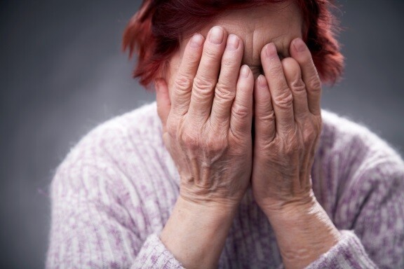 woman crying