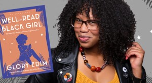 Glory Edim with her book titled Well Read Black Girl