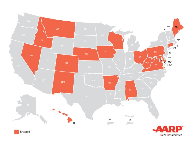 UPOAA-Enactmented-States-Map