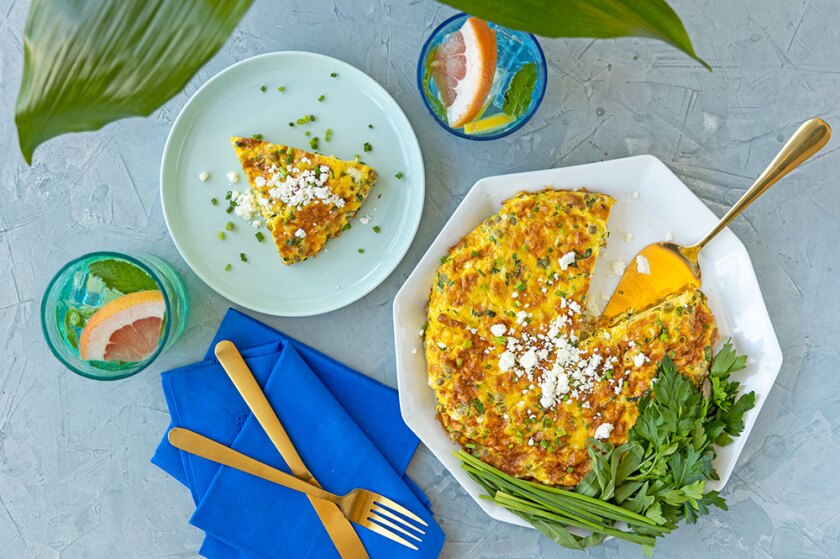 Vegetarian meal with summer style table settings