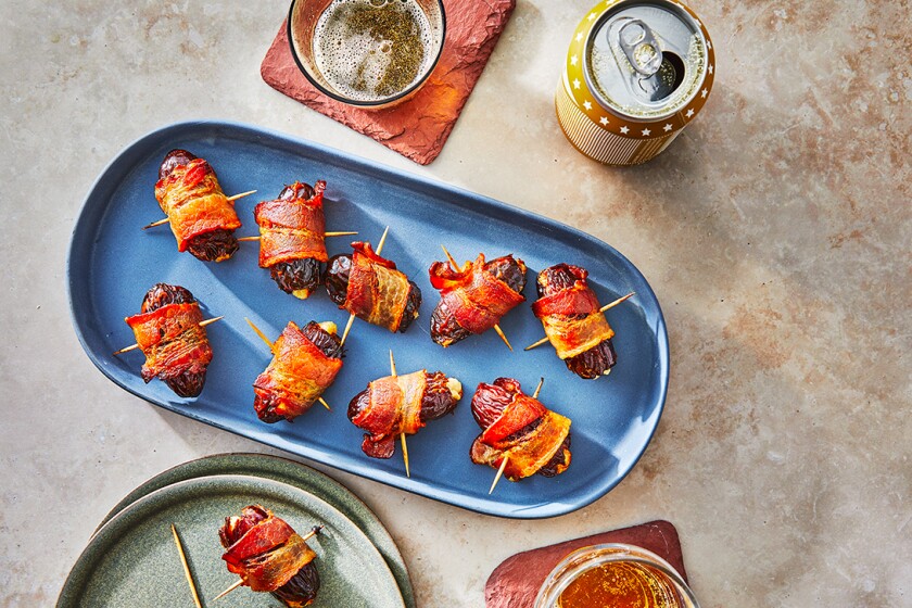 Bacon wrapped dates