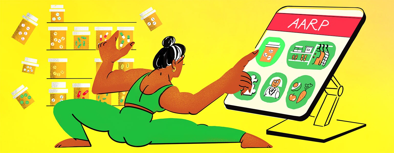 illustration of lady stretching by jade schulz
