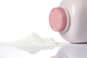 Tal powder and bottle