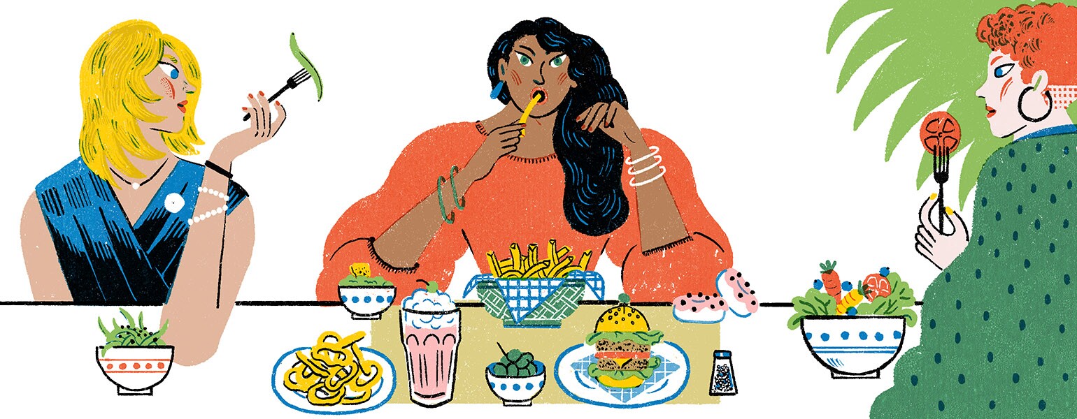 girlfriend, friends, aarp, diet