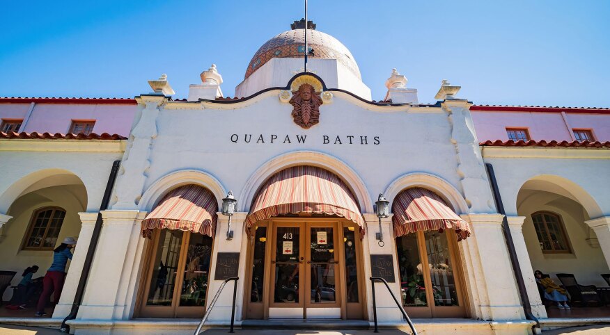 Quapaw Baths and Spa in Hot Springs National Park, Arkansas.