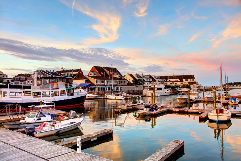 Boat in the harbor, Salem, Massachusetts