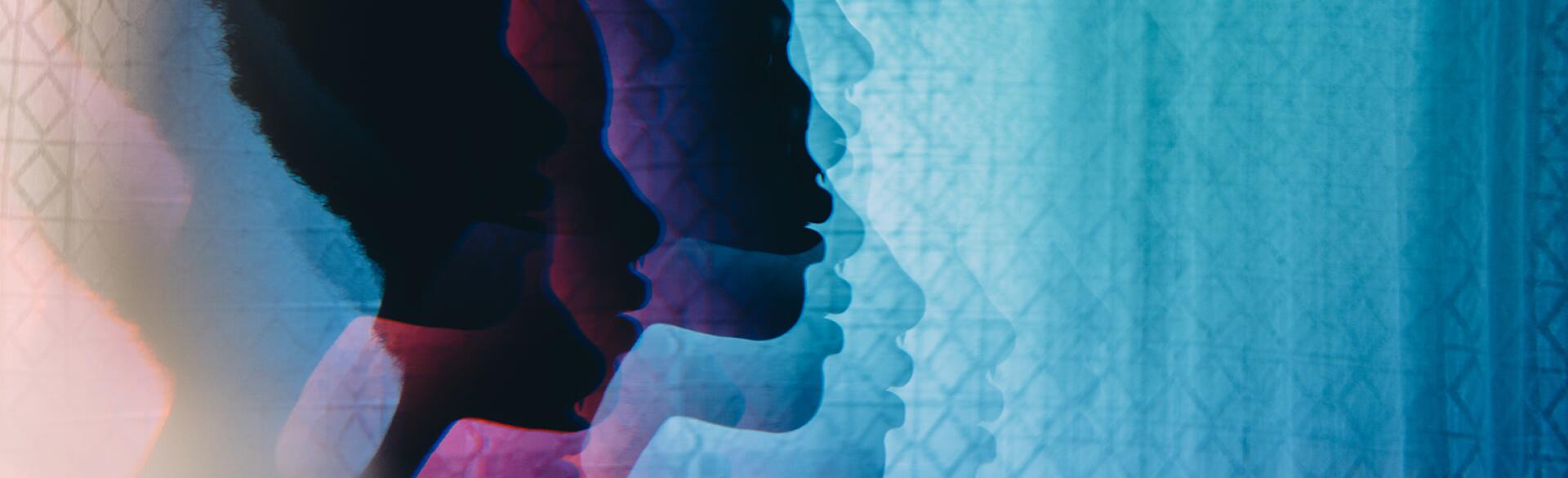 Prismatic Images Of A Young African American Woman