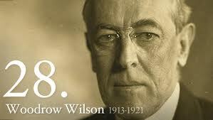 President of the United States of America Woodrow Wilson