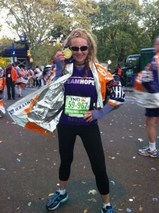 Barbara Hannah Grufferman at NYC Marathon