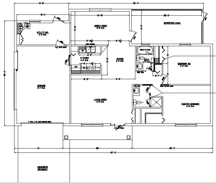 The Florida home's current floor plan.