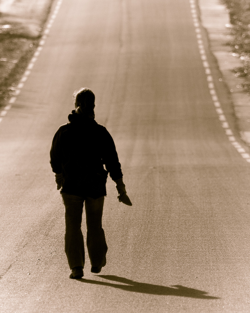 walking down street - ryanopaz - flickr