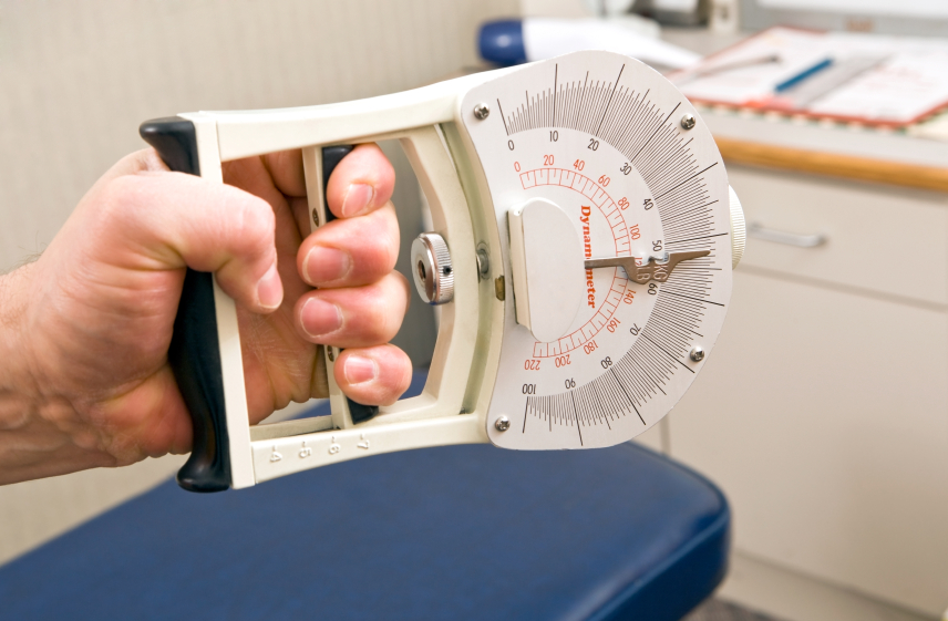 Hand grip strength test - dynamometer