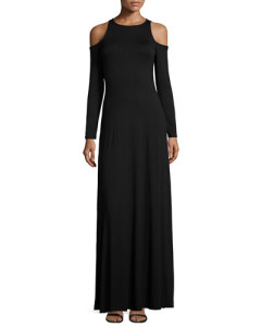 Rachel Pally Long Sleeve Cold Shoulder Maxi-Dress