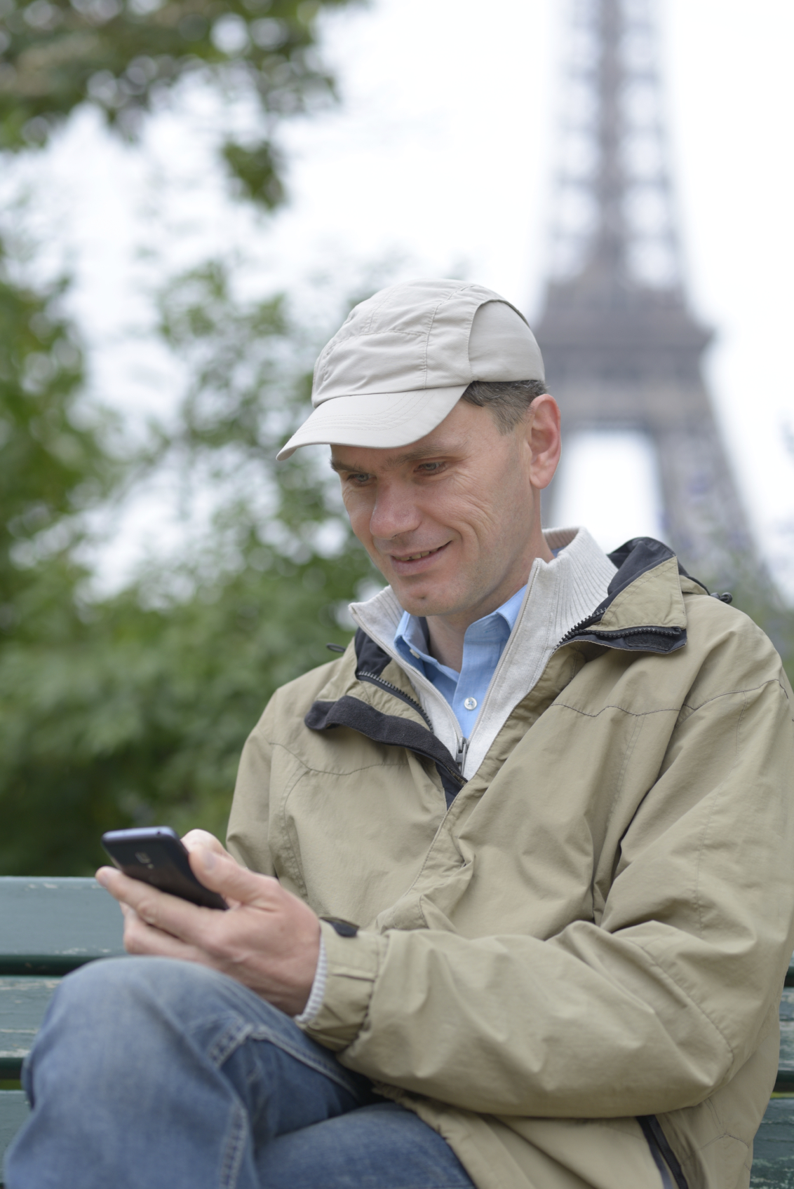 Tourist in Paris, France